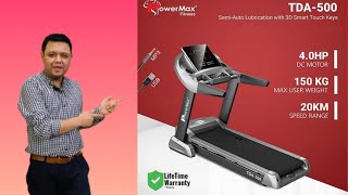 Powermax Treadmill TDA500  U Fit India  Gym24 Equipments  ufitindia gym24equipments [upl. by Aken337]