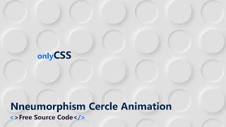 Neumorphic Style Circles background with HTML and CSS  Web Design rayencode [upl. by Abott]