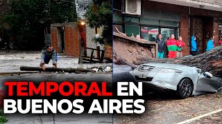 EL TEMPORAL AZOTA BUENOS AIRES inundaciones drama y más lluvia [upl. by Abert]