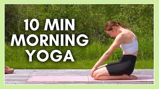 10 min Morning Yoga  Lower Back Stretches [upl. by Elimaj677]