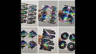 custom holographic stickers from LG printing [upl. by Blas906]