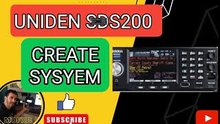 UNIDEN SDS200E CREATE NEW SYSTEM  DEPT  NO PC REQUIRED [upl. by O'Grady]