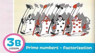 Primary 4 \ grade 4 1st term 33B Prime numbers  factorization شرح ماث رابعه إبتدائى لغات [upl. by Ecneitap661]