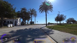 60 Minute Sunshine Cycling Fat Burning Workout Andalusia Spain 4K Garmin Video [upl. by Aynas]