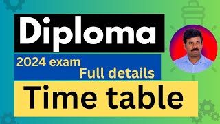 Diploma November 2024 Exam date  Full details of time table [upl. by Alanson]