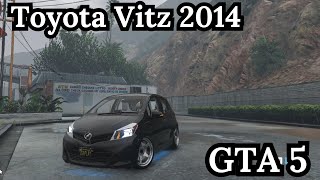 Toyota Vitz 2014 Modified  Gameplay In Rain  GTA 5 [upl. by Eliades]