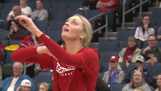 Husker Volleyball practices at Final Four [upl. by Namlak]