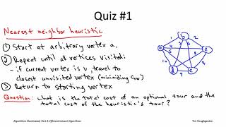 Algorithms for NPHard Problems Section 204 The 2OPT Heuristic for the TSP Part 1 of 2 [upl. by Derrek]