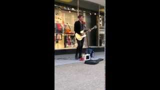 Busker playing and singing Hallelujah Oxford [upl. by Newberry28]