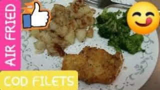 💯CRISPY💯 AIR FRIED 🐟COD🐟 Air Fryer Cod Filets 😋🤤😋 POWER AIR FRYER PRO OVEN 💖 StepByStep TUTORIAL [upl. by Alodie]