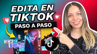 COMO CREAR Y EDITAR VIDEOS EN TIKTOK 2024 😱 [upl. by Eolande30]