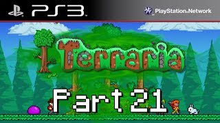 Lets Play Terraria PS3 Part 21  3 Boss Fights In One Video [upl. by Muiram]