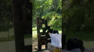 SHOOTING BEHIND COVER  VTAC BARRICADE hobby responsiblegunowner shootingposition [upl. by Eesak]