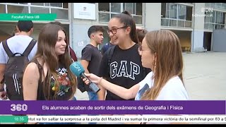 Més de 42000 alumnes es presenten a la Selectivitat a Catalunya  BDN360º [upl. by Aidul42]