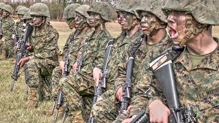 USMC Recruit Training – Basic Warrior Training at MCRD Parris Island [upl. by Dalis]