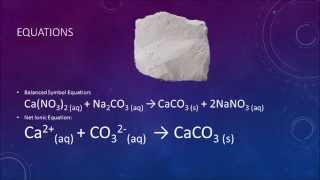 Precipitation Reaction Calcium Nitrate and Sodium Carbonate [upl. by Gurango]