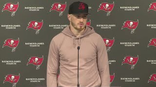 Kyle Trask on Taking Advantage of Reps First NFL Game Press Conference [upl. by Yraccaz]