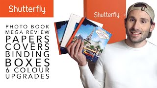 Shutterfly Mega Review  Photo Book Papers Covers Upgrades Quality [upl. by Alrahs]