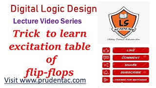 Trick to remember Excitation tables of Flip flopsDigital Design [upl. by Jariah969]