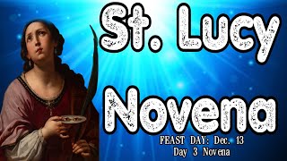 St Lucy Novena  Day 3  Patron of the BlindVisually Impaired [upl. by Niloc]