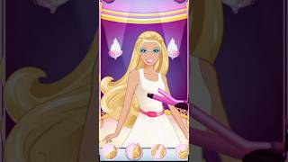 princess barbie game fashiondoll mekup youtubeshort [upl. by Oznole]