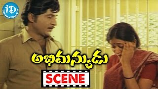 Abhimanyudu Movie Scenes  Sobhan Babu Supporting Vijayashanti  Raadhika [upl. by Nabois]