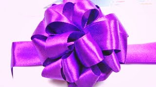 Как сделать ПОДАРОЧНЫЙ БАНТ  DIY Easy Gift Ribbon Bow  ✿ NataliDoma [upl. by Stambaugh]