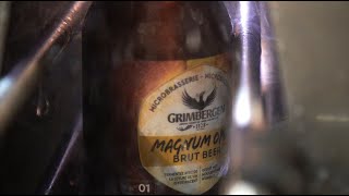 Taste Grimbergen Magnum Opus Brut Beer  from the new Grimbergen Abbey Brewery [upl. by Alleahcim753]