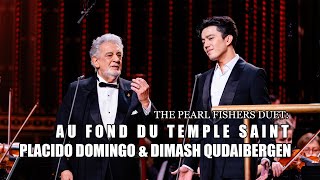 Dimash Qudaibergen amp Placido Domingo  The Pearl Fishers’ Duet Au fond du Temple Saint 2023 [upl. by Norling]