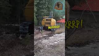 Feller Buncher throwing trees tigercat machine work [upl. by Pass]