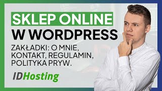 Jak Zrobić Sklep w WordPress 2023 Formularz Kontaktowy reCAPTCHA Kontakt O Mnie Inne Zakładki [upl. by Cirone761]