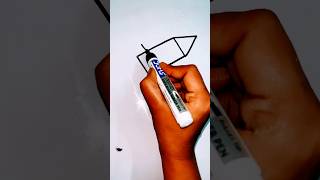 How to draw square shape rockethowtodraw kidsdrawing shorts PalakEducationArts [upl. by Nylyoj]