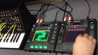 Analog and Digital Korg MS20 Mini with Kaossilator Pro and KP3 [upl. by Croft]