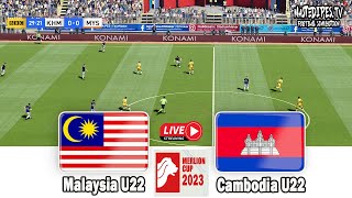 Malaysia vs Cambodia  Merlion Cup 2023 Live Hari ini  Realistic Football Simulation HD [upl. by Bayly839]