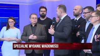 Wiadomości na antenie TV Republika Tulicki o trwającym ataku To nawet nie są standardy białoruskie [upl. by Mehcanem]