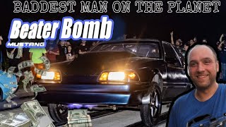 The Beater Bomb vs The World Baddest man on the Planet small tire Limpy Flashlight Start Street race [upl. by Adnesor]