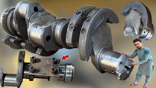 How a broken crankshaft of a truck is assembled in 2 pieces has never been seen before [upl. by Nehtanoj485]