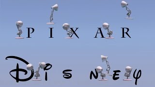 Ten Luxo Lamps Spoof Pixar And Disney Logo [upl. by Auqenes]