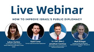 Misgav Webinar How to improve Israels public diplomacy  May 15 2024 [upl. by Aihsenal36]