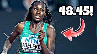 What Rhasidat Adeleke Did in 400m Is Unreal  Track And Field 2024 [upl. by Aisyat]