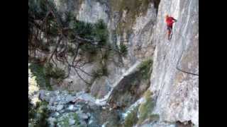 ponte tibetano di SAN GERVASIO  via ferrata DEI MILITARI [upl. by Greysun]