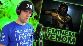 Rapper Reacts to EMINEM VENOM  THE WHOLE SONG IS A TRIPLE [upl. by Jacquenetta]