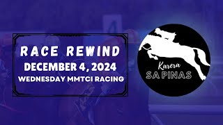 MMTCI RACE REWIND  DECEMBER 4 2024  WEDNESDAY MMTCI RACING  Karera Sa Pinas [upl. by Asillem569]