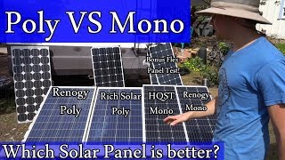 Amazoncom Solar Panels Mono vs Poly  Real World Test  Worth the [upl. by Phelia]