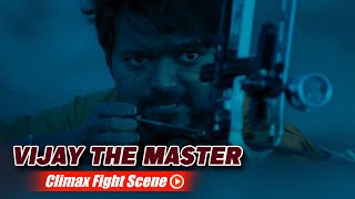 Master South Movie  Climax Fight Scene In Hindi Thalapathy Vijay Vijay Sethupathi [upl. by Nosmoht]