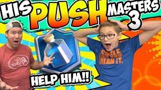 MY SON PUSHES for MASTERS 3 HOW MANY TRIES Clash Royale [upl. by Angelica]