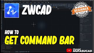 ZWCAD How To Get Command Bar [upl. by Ecyt]