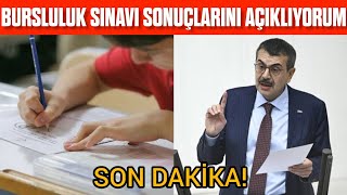 Bursluluk Sınavı Sonuçlarını Açıklıyorumm ❗ [upl. by Mcgruter581]