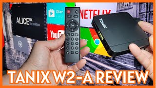 Tanix W2A  4K Android TV Box Review amp Game Test [upl. by Poul]