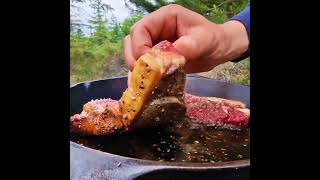 Juiciest Ribeye Steak For the Family 🥩  ASMR Cooking 😱 [upl. by Ignatzia789]